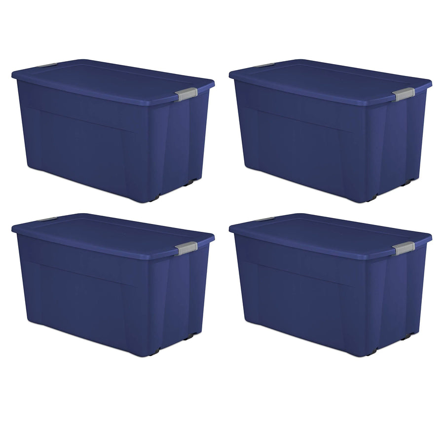 45 gallon Wheeled Latch Tote- Stadium Blue Case of 4