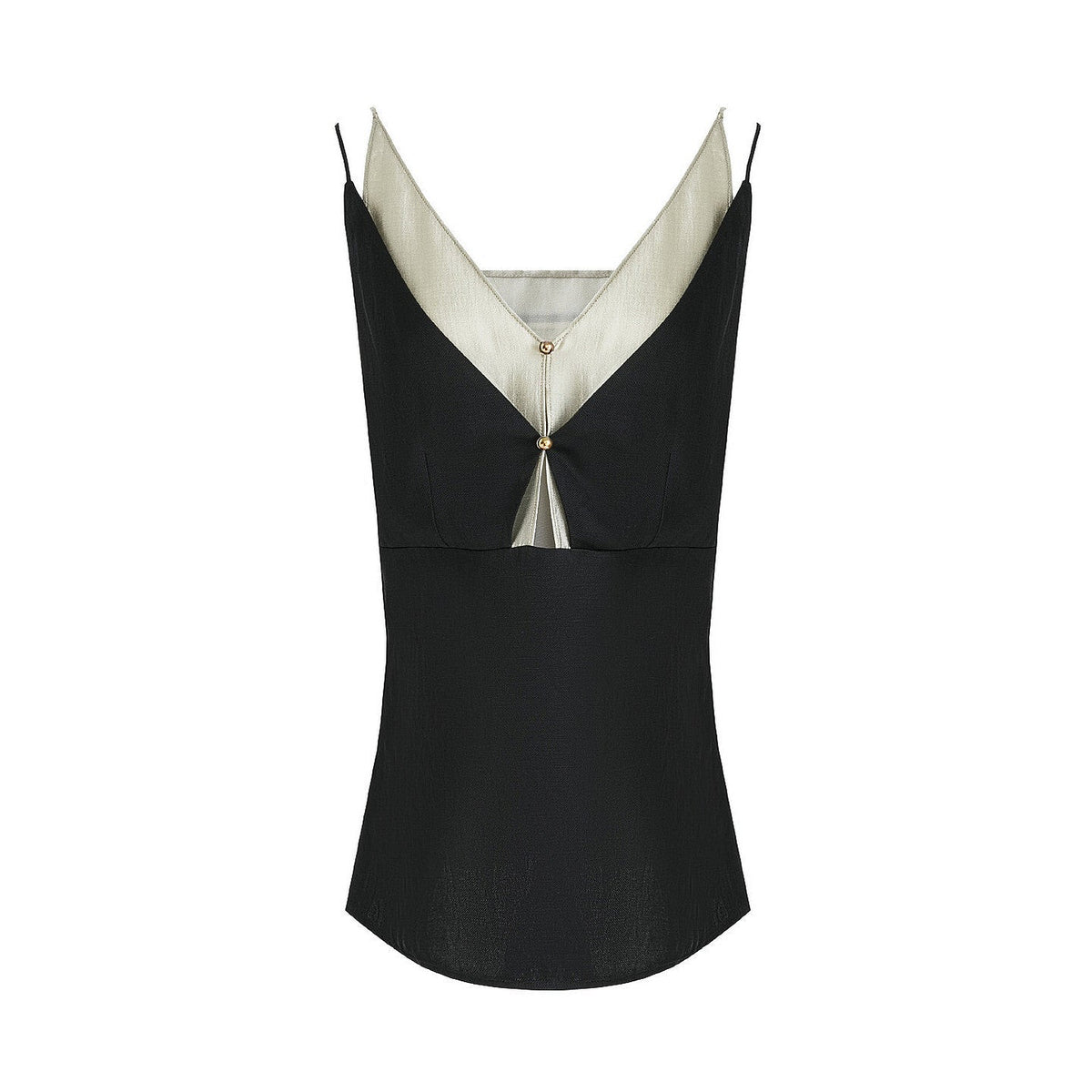 LONGÉ Women's Cotton Polyester Blend V-Neck Camisole - Black